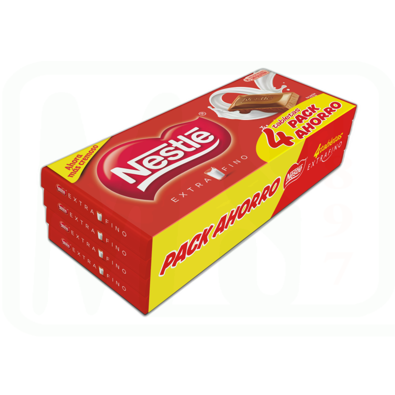 CHOCOLATE EXTRAFINO LECHE PACK 5 X125 GR 