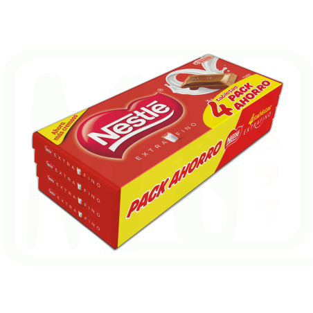 CHOCOLATE EXTRAFINO LECHE PACK 5 X125 GR 